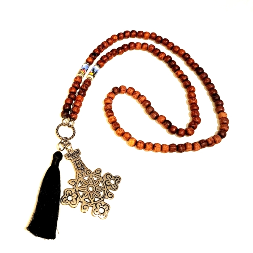 Rosewood Premium Meditation Necklace.